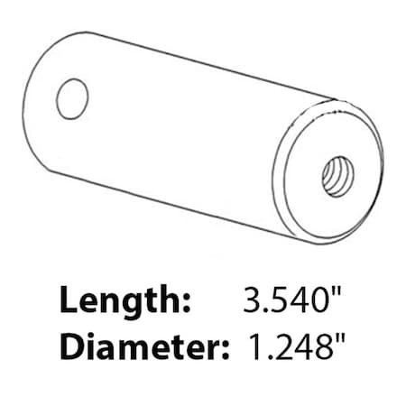 Aftermarket New Rear Axle Pivot Pin Fits CaseIH Tractor Models 186 786 1086 Plus 120732C2